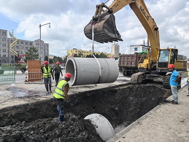 通辽市科左后旗:升级改造雨水管网 提升城市排水防涝能力